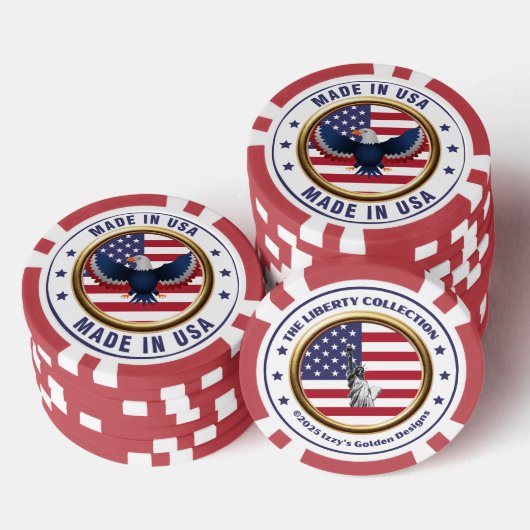 The Liberty Collection Poker Chip – Made in USA (Stapel)