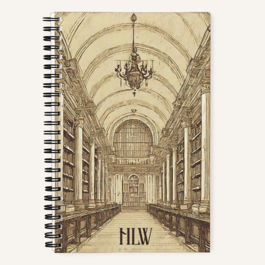 "The Library" Academia Journal Notizblock (Vorderseite)