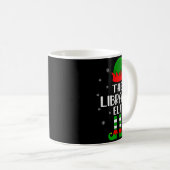 The Library Elf Christmas Party Matching Family Xm Kaffeetasse (VorderseiteRechts)