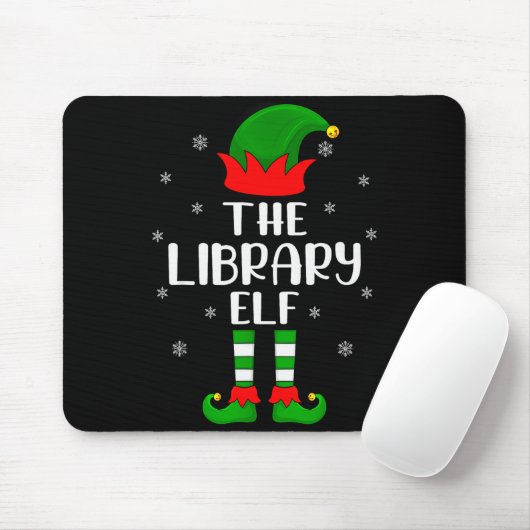 The Library Elf Christmas Party Matching Family Xm Mousepad (Mit Mouse)