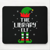 The Library Elf Christmas Party Matching Family Xm Mousepad (Vorne)