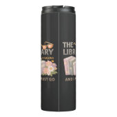 THE LIBRARY IS CALLING AND I MUST GO THERMOSBECHER (Rückseite)