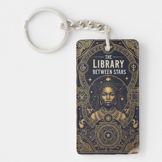 The Library Lounge | Vintage Book Cover Keychain Schlüsselanhänger (Vorderseite)