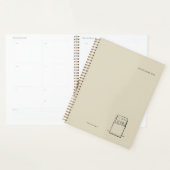 The Library Stamp Minimalist Book Lover Planner Planer (Anzeige)