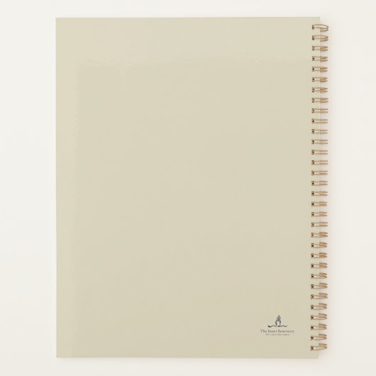 The Library Stamp Minimalist Book Lover Planner Planer (Rückseite)