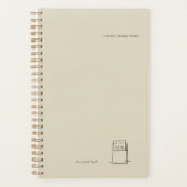 The Library Stamp Minimalist Book Lover Planner Planer (Vorderseite)
