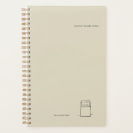 The Library Stamp Minimalist Book Lover Planner Planer