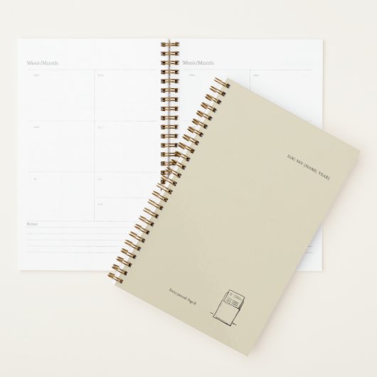 The Library Stamp Minimalist Book Lover Planner Planer (Anzeige)