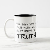 The Lie & The TRUTH Zweifarbige Tasse (Links)