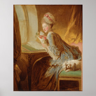 The Liebe Letter - Fragonard (um 1770) Poster