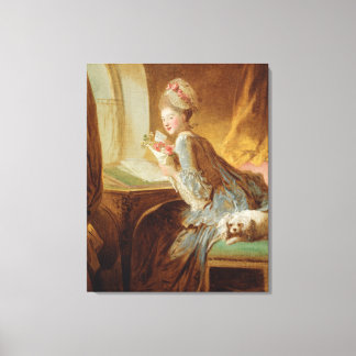"The Liebe Letter" von Jean-Honoré Fragonard Rokok Leinwanddruck