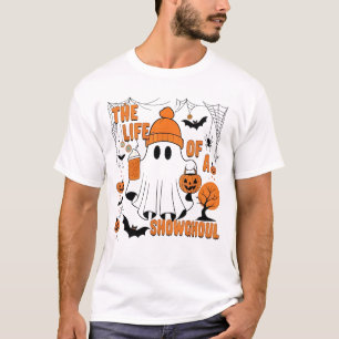 The Life a showghoul Halloween Costume Bow Boo T-Shirt