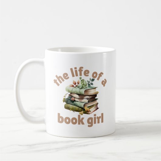 The Life of a Book Girl Kaffeetasse (Links)