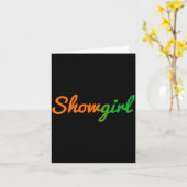 The Life Of A Show Girl Outfit  Karte (Gelbe Blume)