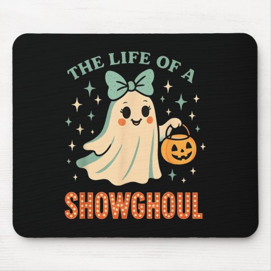 The Life Of A Showghoul Ghost Retro Halloween Soky Mousepad (Vorne)