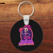 The Life Of A Showghoul Retro Funny Halloween Show Schlüsselanhänger (Vorderseite)