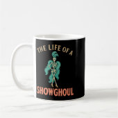 The Life Of A Showghoul Retro Halloween Show Skele Kaffeetasse (Links)