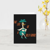 The Life Of A Silly Goose Funny Trendy Meme Show G Karte (Gelbe Blume)