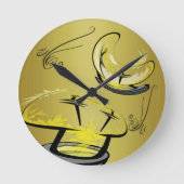 The Light Cap Zaps Runde Wanduhr (Vorderseite)