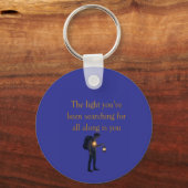 The light is you iPad Smart Cover Schlüsselanhänger (Vorderseite)