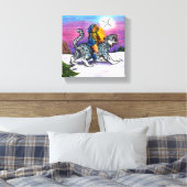 The Light of Hope Christmas Fantasy Bleistift Kuns Leinwanddruck (Insitu (Schlafzimmer))