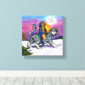 The Light of Hope Christmas Fantasy Bleistift Kuns Leinwanddruck (Insitu (Holzboden))