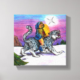 The Light of Hope Christmas Fantasy Bleistift Kuns Leinwanddruck