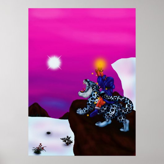 The Light of Hope Christmas Fantasy Malerei Art Poster (Vorne)