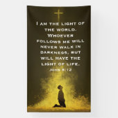 The Light of Life John 8:12   Banner (Vertikal)