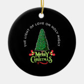 THE LIGHT OF LOVE ON HOLY NIGHT, KERAMIK ORNAMENT (Vorne)