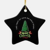 THE LIGHT OF LOVE ON HOLY NIGHT KERAMIK ORNAMENT (Hinten)