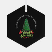 THE LIGHT OF LOVE ON HOLY NIGHT ORNAMENT AUS GLAS (Rückseite)