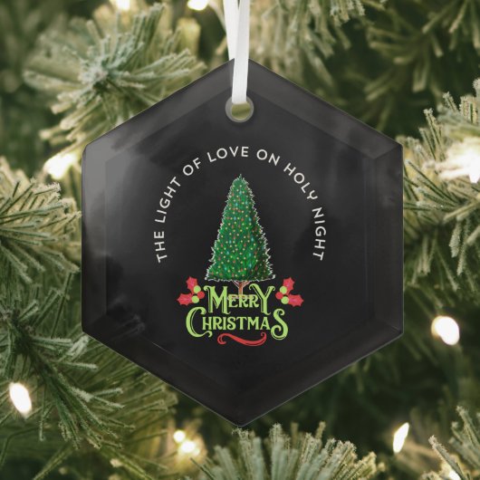 THE LIGHT OF LOVE ON HOLY NIGHT ORNAMENT AUS GLAS (Insitu)