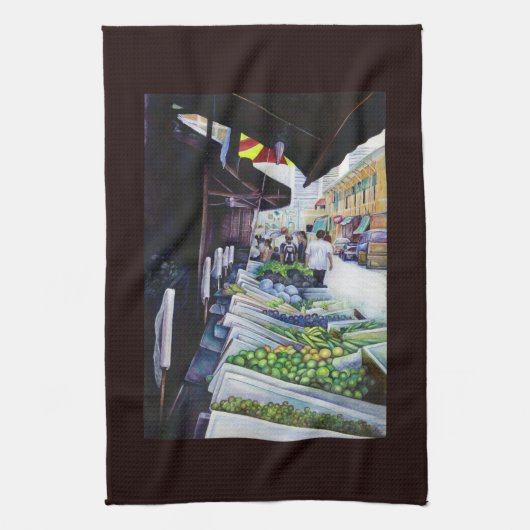 The Light Side of Lavender Street, Singapur Geschirrtuch (Vertikal)