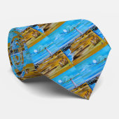 The Lighthouse on the Beach Painting by Alfred Fox Krawatte (Gerollt)