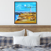 The Lighthouse on the Beach Painting by Alfred Fox Leinwanddruck (Insitu (Schlafzimmer))