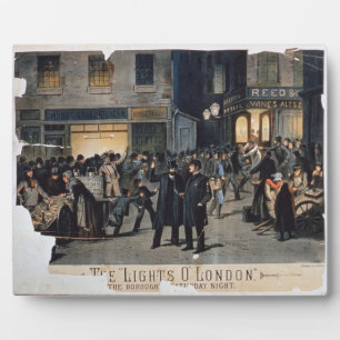 'The Lights O' London' (Farbe litho) Fotoplatte