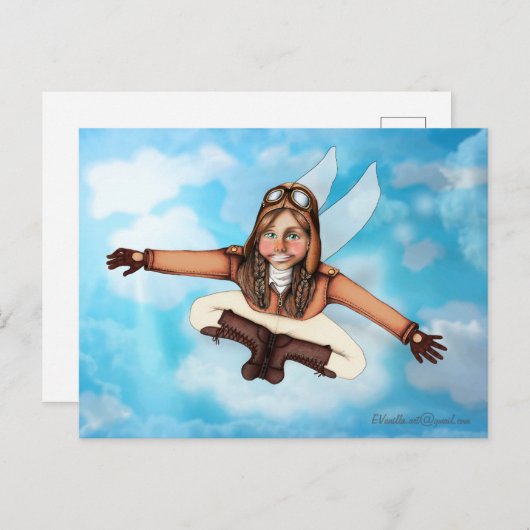 _The LiL AviaTor_ Postkarte (Vorne/Hinten)
