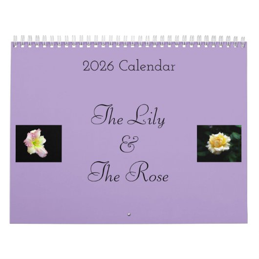 The Lily & the Rose Calendar Kalender (Titelbild)