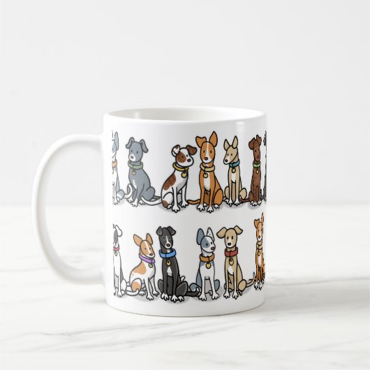 The Lineup Dog Mug Kaffeetasse (Links)