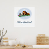 The lion and the lamb art poster (Küche)
