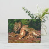 The Lion at Zuhause (von Rosa Bonheur) Karte (Stehend Vorderseite)