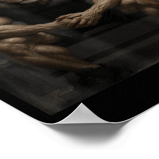 The Lion Does Not Wipe Lion Does Not Concern Himse Poster (Ecke)