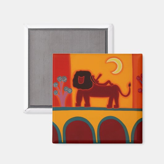 The Lion from Fulham Broadway 2008 Magnet (Vorderseite/Rückseite)