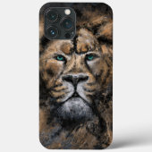 The Lion King - Abstrakt Art Moderne Malerei Case-Mate iPhone Hülle (Rückseite)