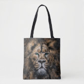 The Lion King - Abstrakt Art Moderne Malerei Tasche (Vorderseite)