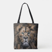 The Lion King - Abstrakt Art Moderne Malerei Tasche (Rückseite)