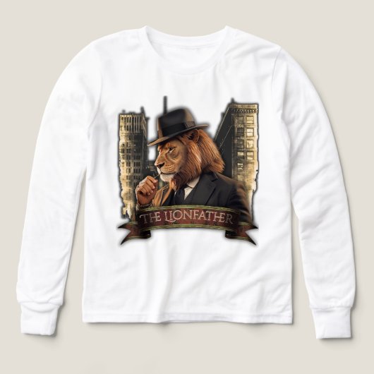 The Lionfather – Mafia Style Lion in Suit (Design Vorderseite)