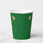 The Lion's Gaze: Golden Contour Pappbecher (Rechts)