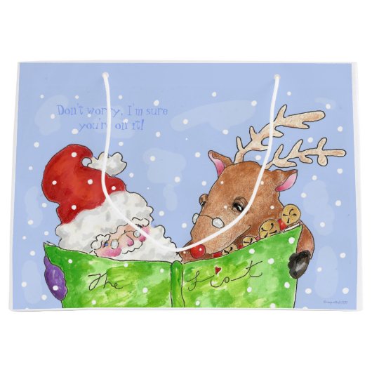 'The List'-Geschenktasche Große Geschenktüte (Vorderseite)